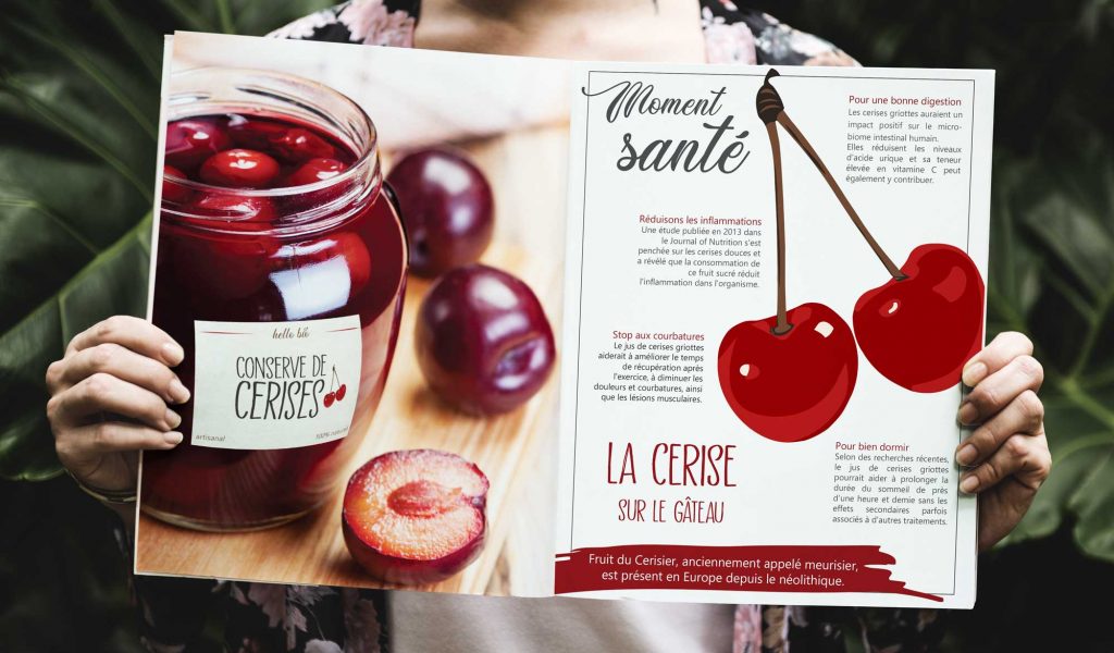 Mockup magazine pour projet Cerise